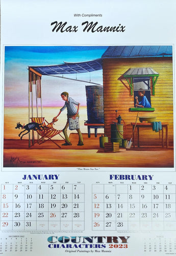 Max Mannix Country Characters Calendar 2023